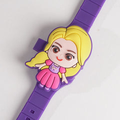 Kids Character Digital Watch Purple