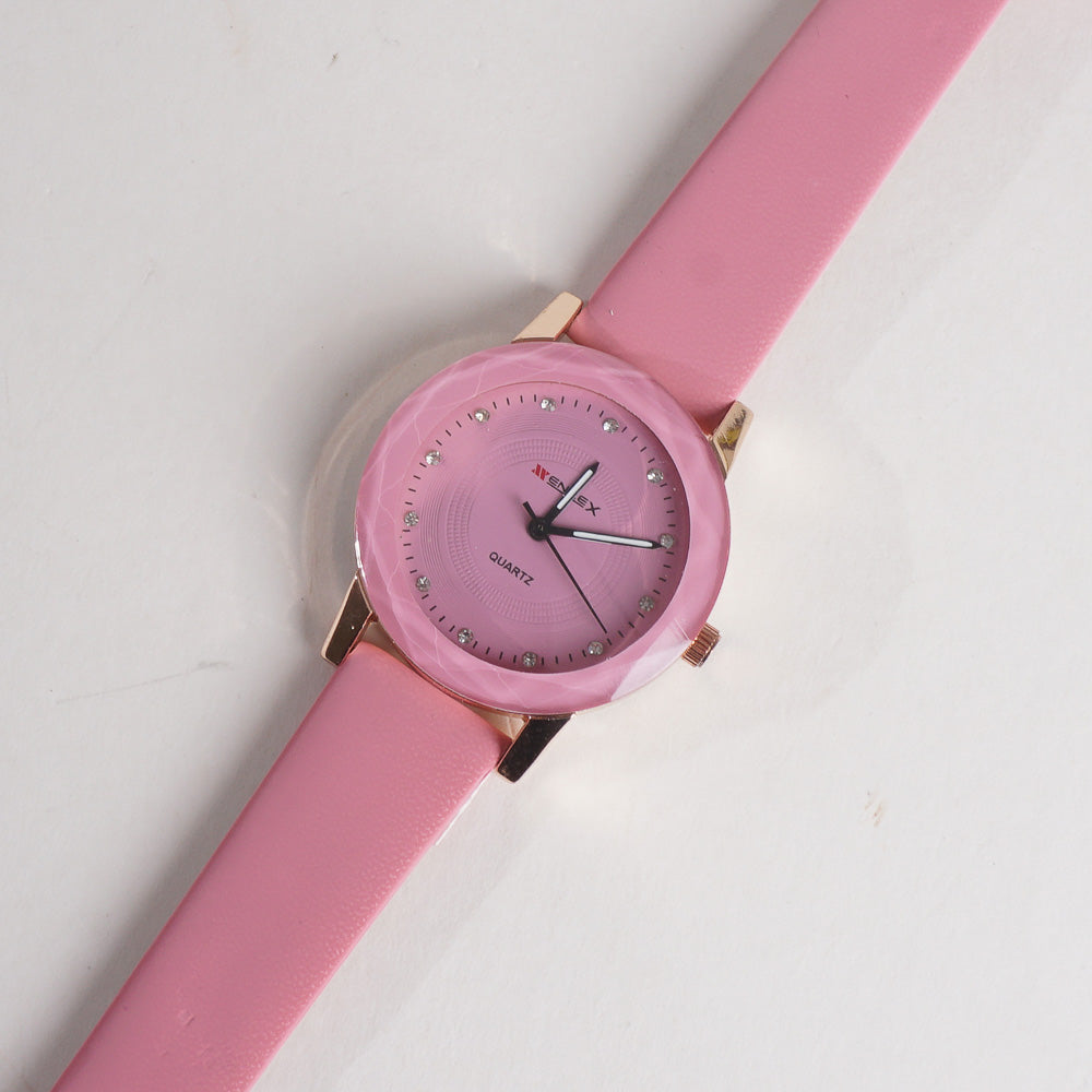 Xenlex Women Band Wrist Watch Pink