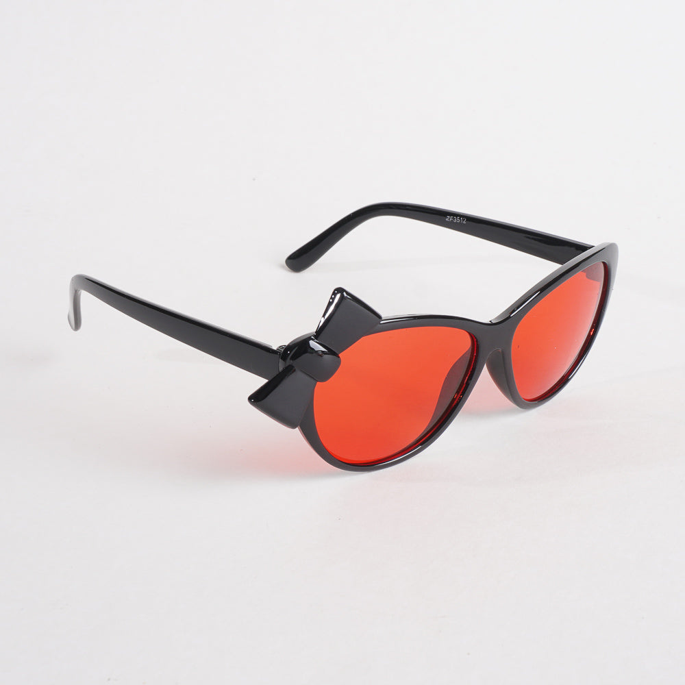 KIDS Sunglasses Black Frame With Red Shade