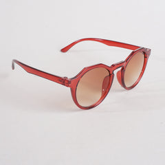 KIDS Sunglasses Red Frame With Brown Shade