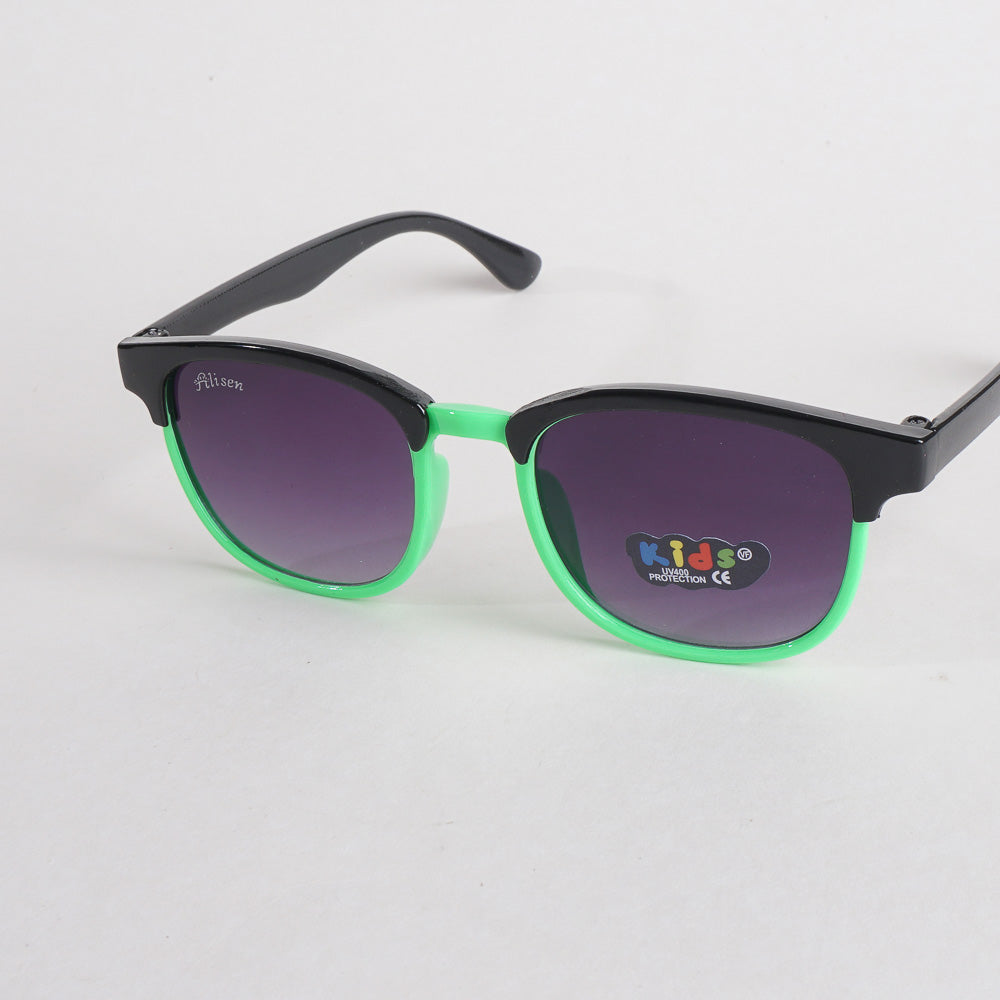 KIDS Sunglasses Black With Green Shade
