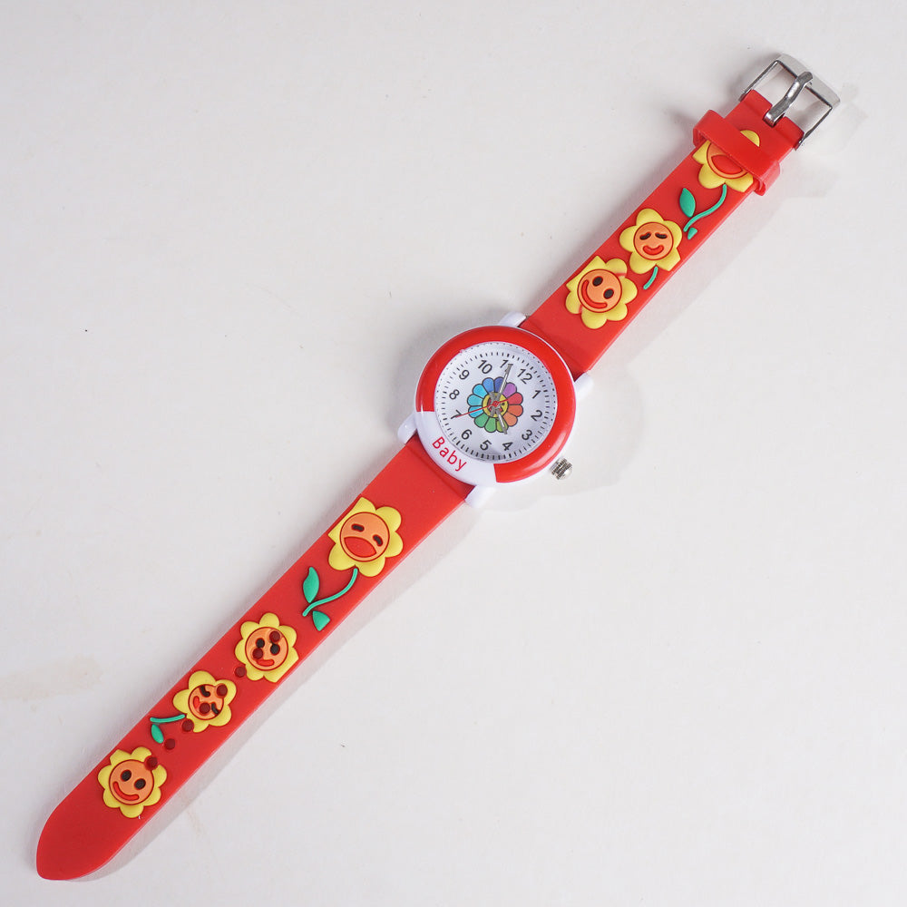 Kids Analog Wrist Watch Red