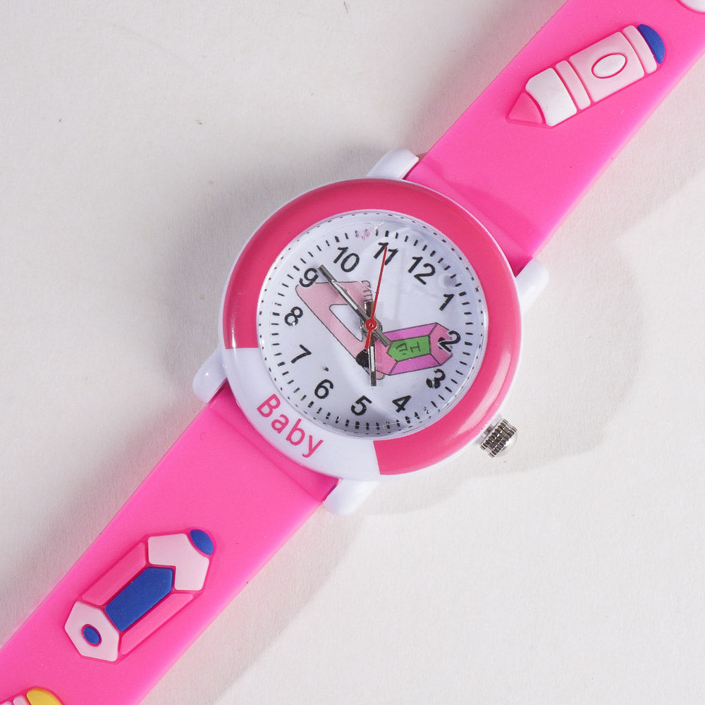 Kids Analog Wrist Watch Pink