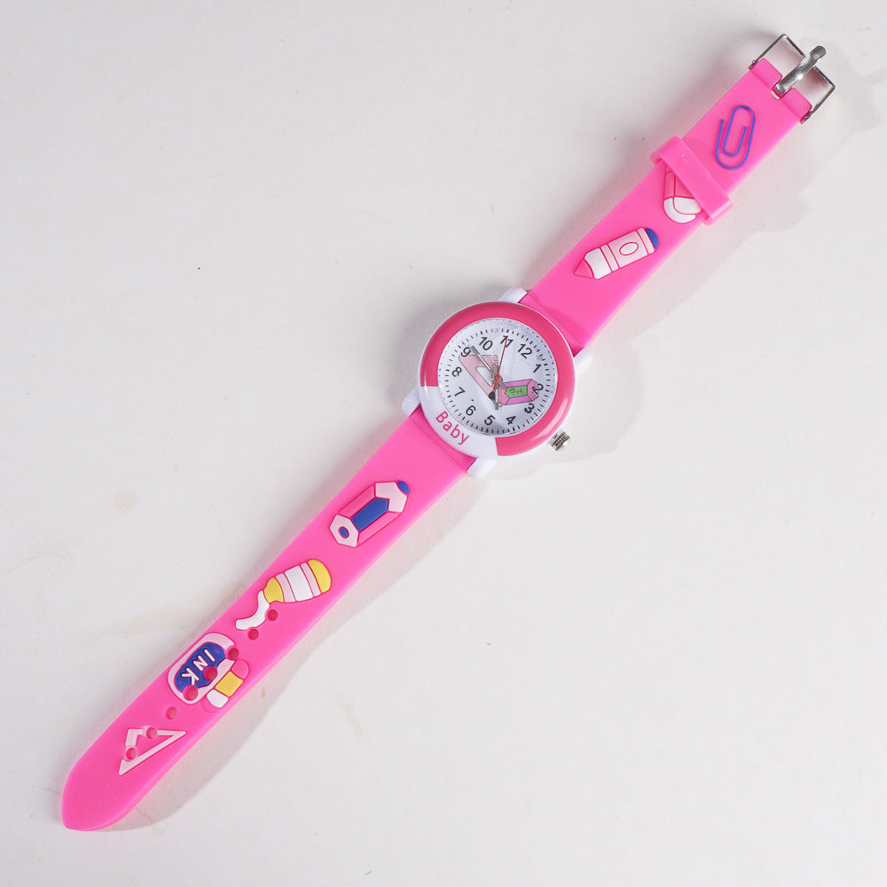 Kids Analog Wrist Watch Pink