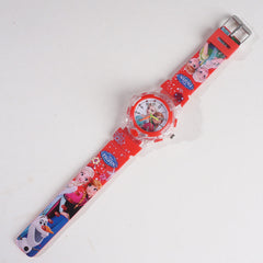 Kids Red Character Analog Watch