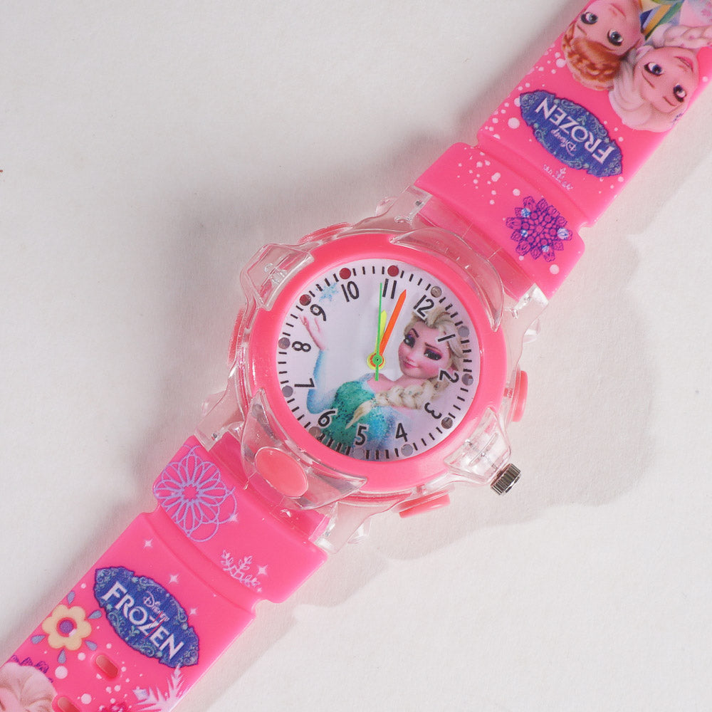 Kids Pink Character Analog Watch