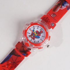 Kids Red Character Analog Watch