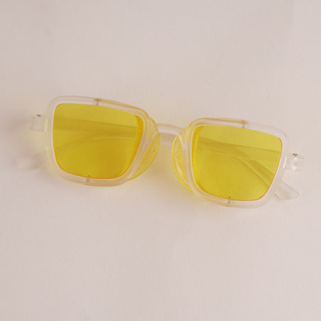 KIDS Sunglasses White Frame Yellow