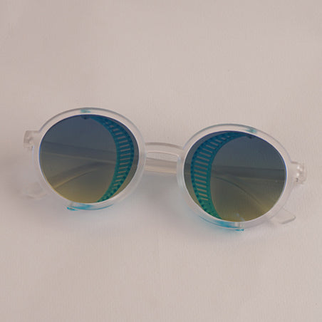 KIDS Sunglasses White Frame Blue Shade