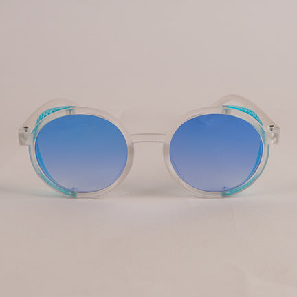 KIDS Sunglasses White Frame Blue Shade