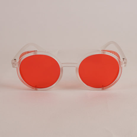 KIDS Sunglasses White Frame Red Shade