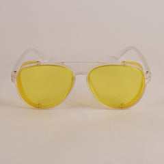 KIDS Sunglasses White Frame Yellow Shade