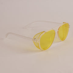KIDS Sunglasses White Frame Yellow Shade