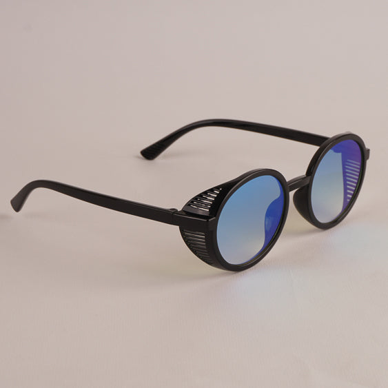 KIDS Sunglasses Black Frame Blue Shade 1