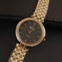 Women Chain Wrist Watch Golden R