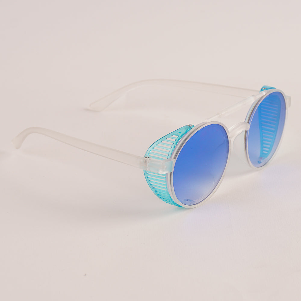 KIDS Sunglasses White Frame Blue Shade 1