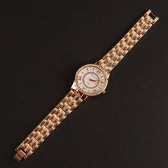 Women Chain Wrist Watch Rosegold MK