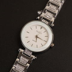 Women Chain Wrist Watch Silver G