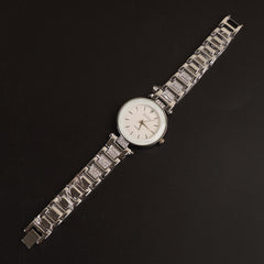 Women Chain Wrist Watch Silver G