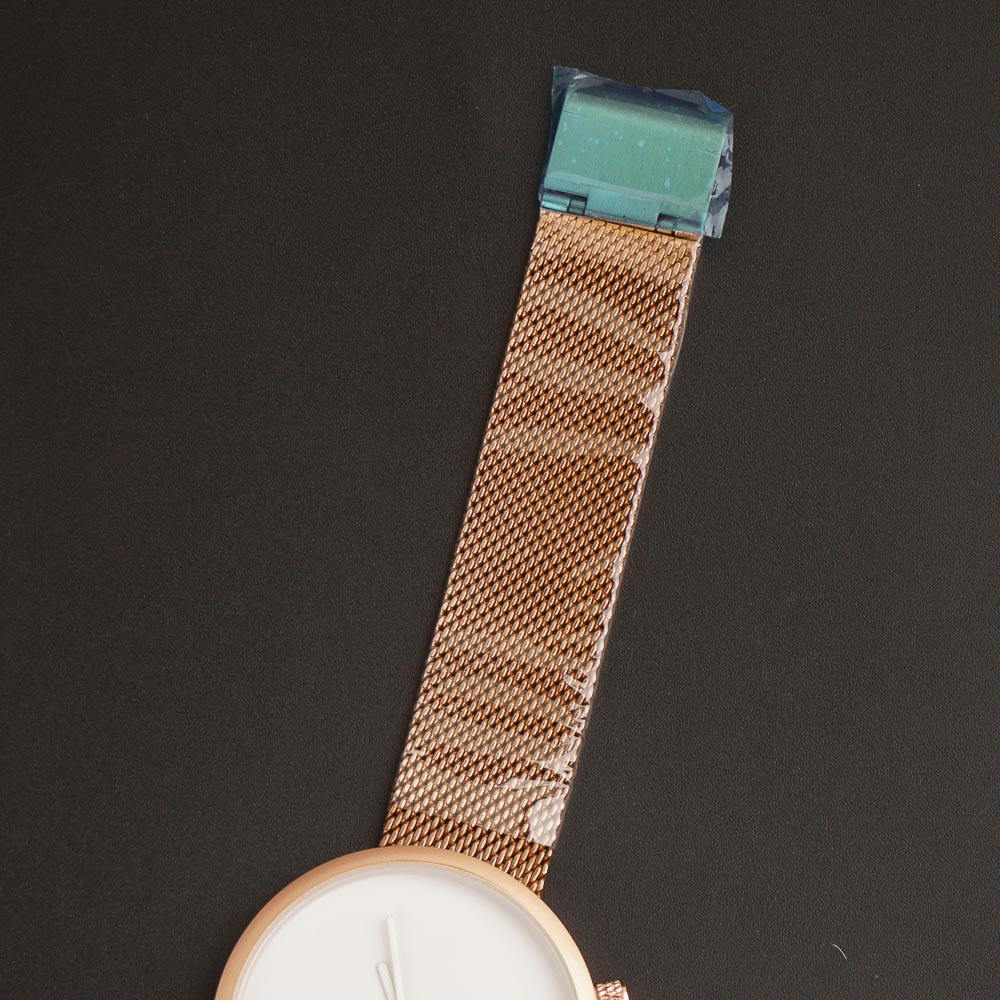 Mens Watch With Date & Time Rosegold Strap