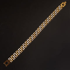 Golden Silver Chain Bracelets 10mm