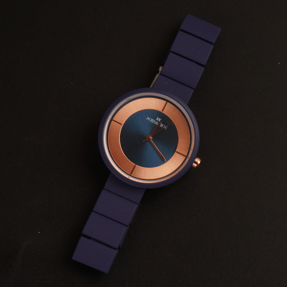 Women's Wrist Watch Blue Dial with Blue Strap X