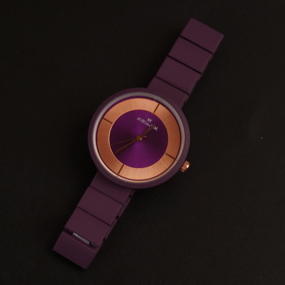 Women's Wrist Watch Purple Dial with Purple Strap X