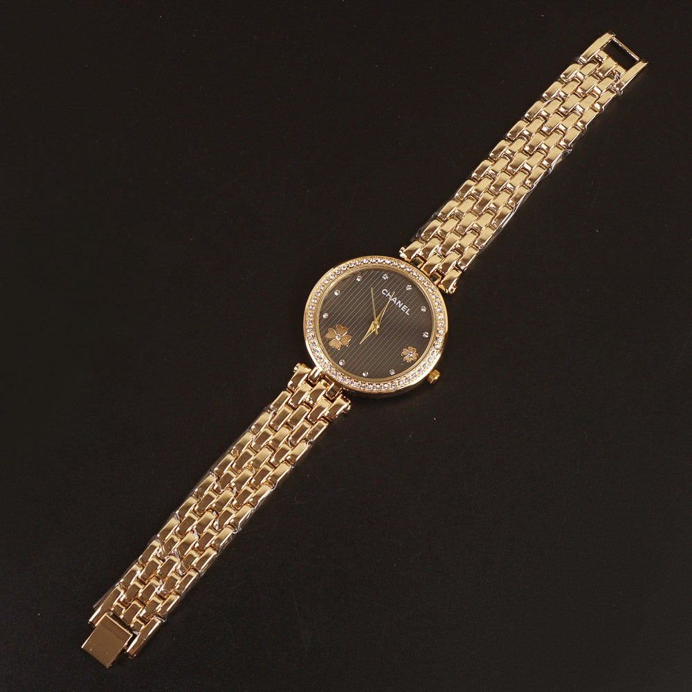 Women Chain Wrist Watch Golden C