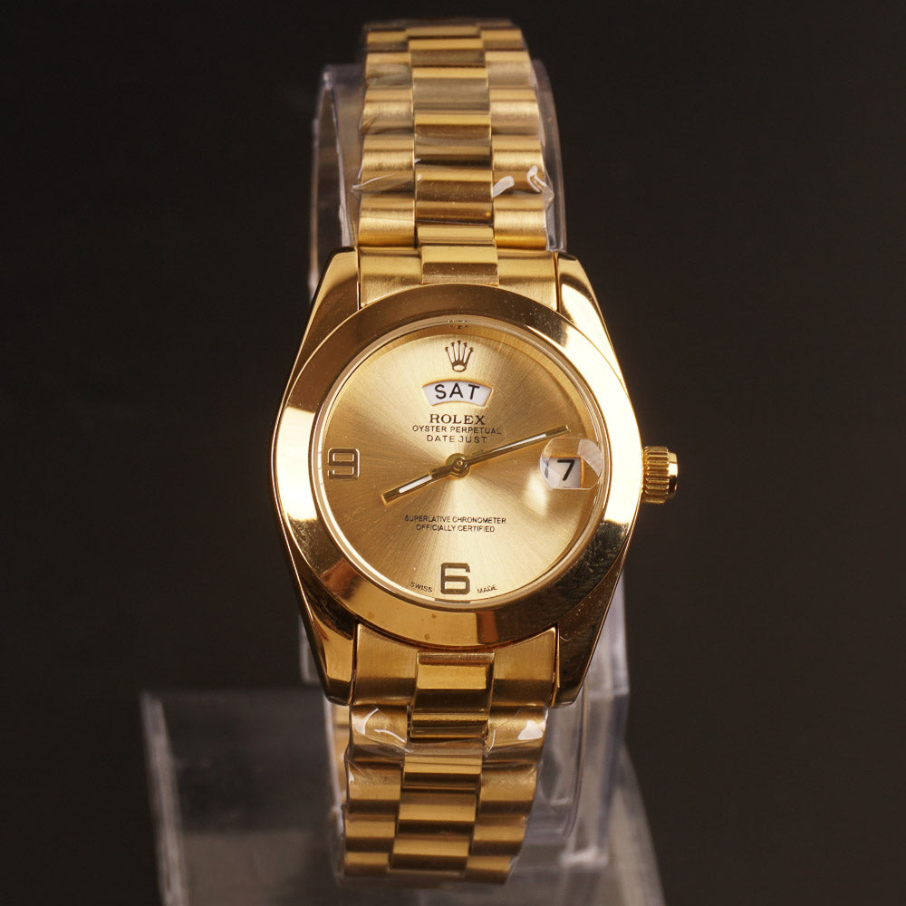 Women Chain Wrist Watch Golden R