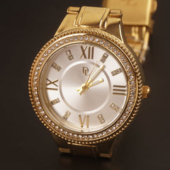 Women Chain Wrist Watch Golden DL