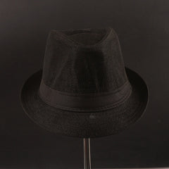 Black Panama Fashion Spring Summer Wide Brim Beach Hat