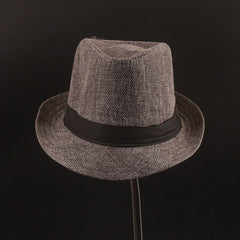 Grey Panama Fashion Spring Summer Wide Brim Beach Hat