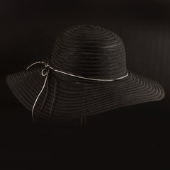 Black Cowboy Spring Summer Wide Brim Beach Hat