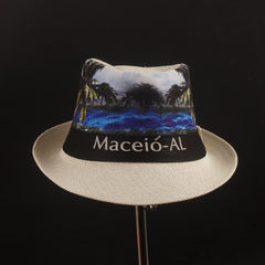 Printed Panama Fashion Spring Summer Wide Brim Beach Hat