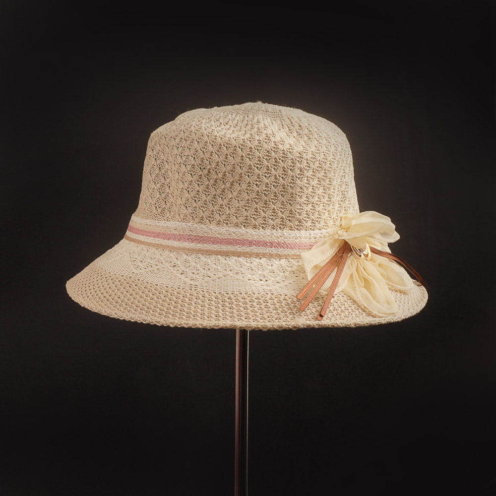Women Hat Panamanian Style Bow Hat P