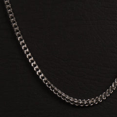 Silver Neck Casual Chain4mm