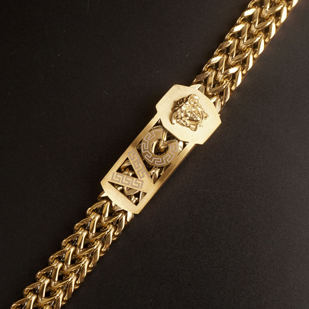 Mens Golden Chain Bracelets VC