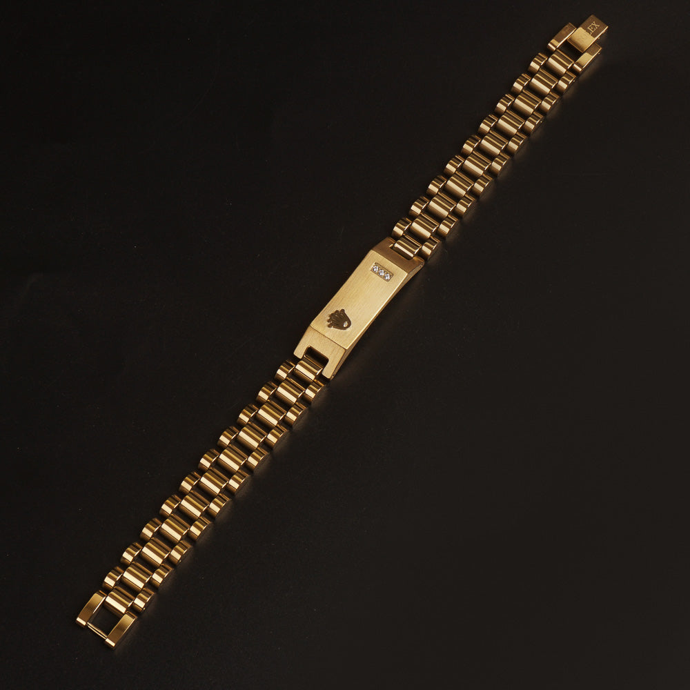 Mens Golden Chain Bracelet R