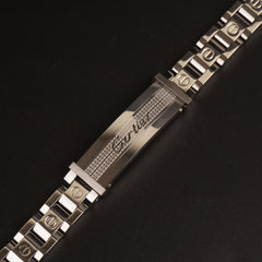 Mens Silver Chain Bracelet C