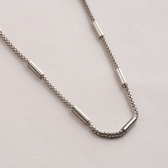 Silver Neck Casual Chain 2mm
