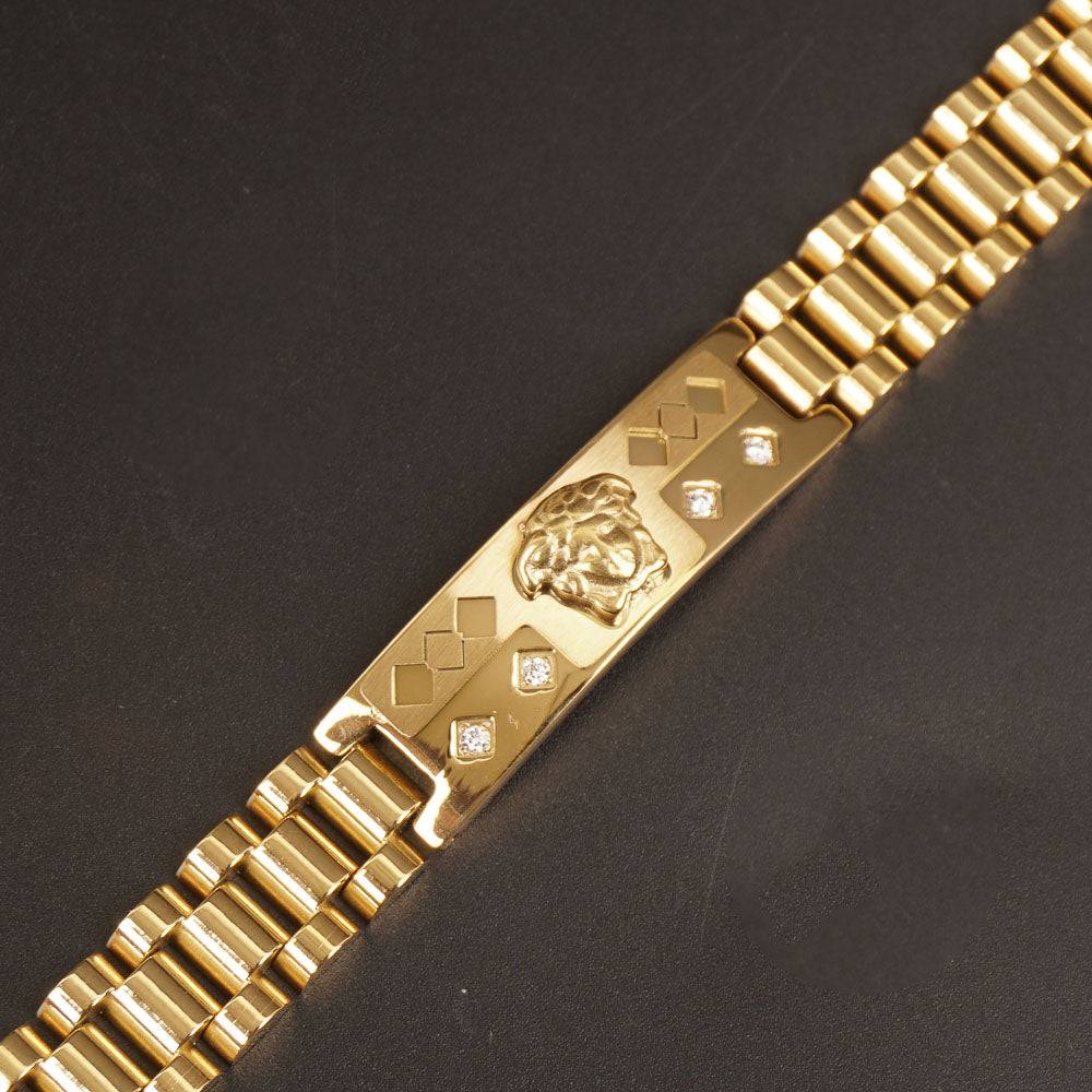 Golden Chain Bracelet For Men V