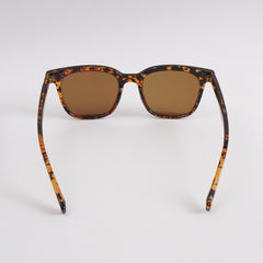 Orange Black Sunglasses with Brown Shade