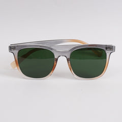 Grey Orange Sunglasses with Green Shade