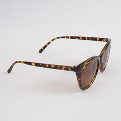 Black Orange Shade Fancy Sunglasses With Brown Shade