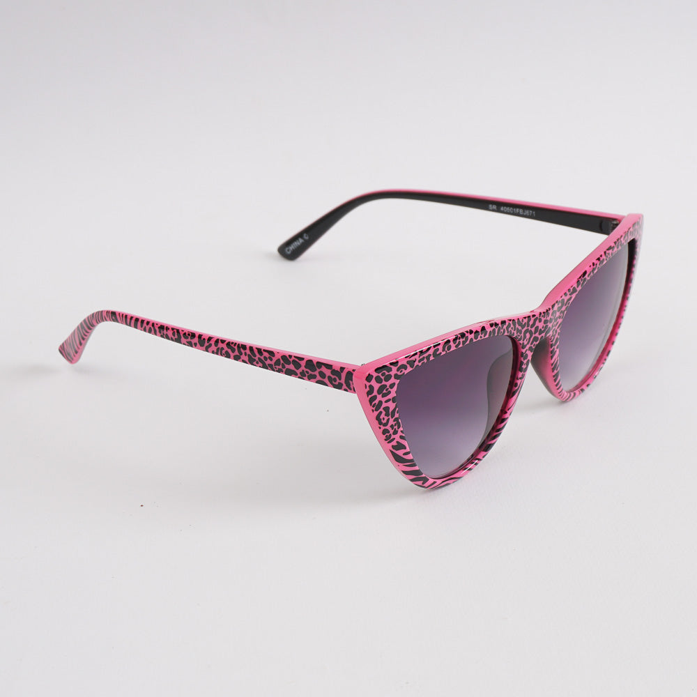 Black Pink Shade Frame Sunglasses for Women