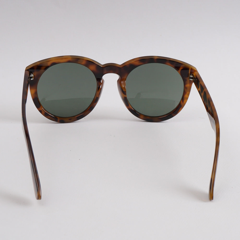Black Beige Shade Fancy Sunglasses With Green Shade