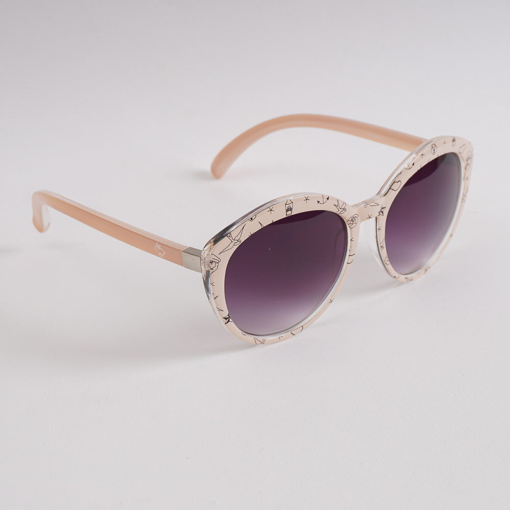White Shade Frame Sunglasses for Women