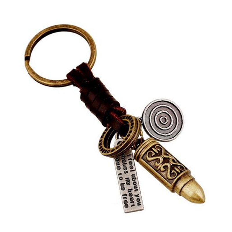 Gold Bullet Antient Key chain