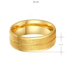 Golden 8mm Scrub Ring - Thebuyspot.com