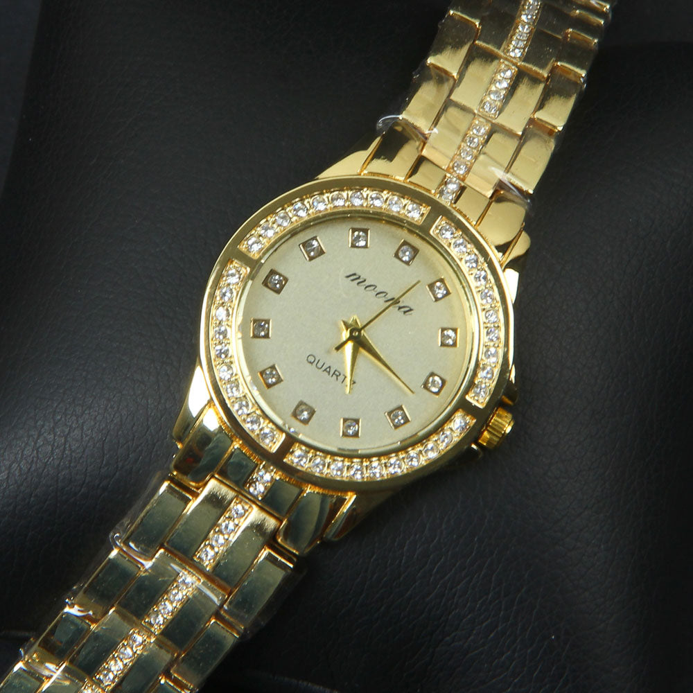Golden Chain Golden Dial 1373 Women's Wrist Watch
